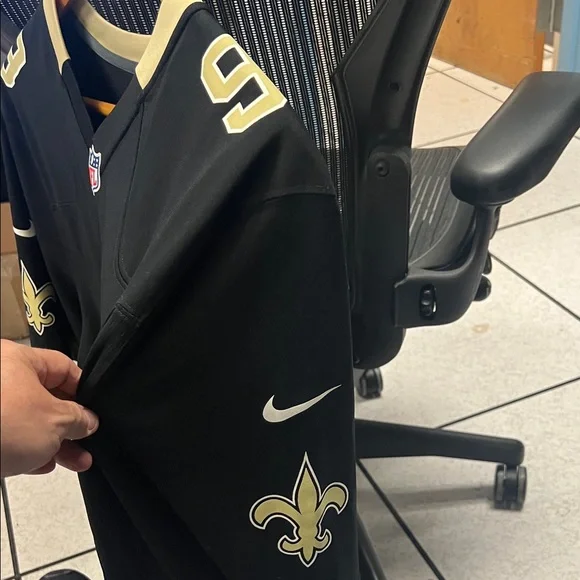 NFL Black and Gold Drew Brees On-Field Jersey - Picture 4 of 5